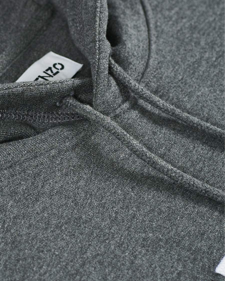 Men | Sweaters & Knitwear | KENZO | Logo Multicolor Oversize Hoodie Grey Heather