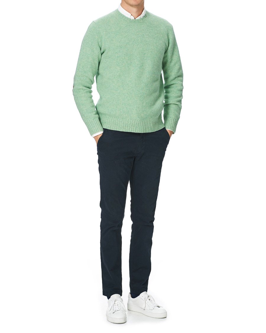 Men | Sweaters & Knitwear | Polo Ralph Lauren | Wool/Cashmere Knitted Crew Neck Sweater Seafoam Green