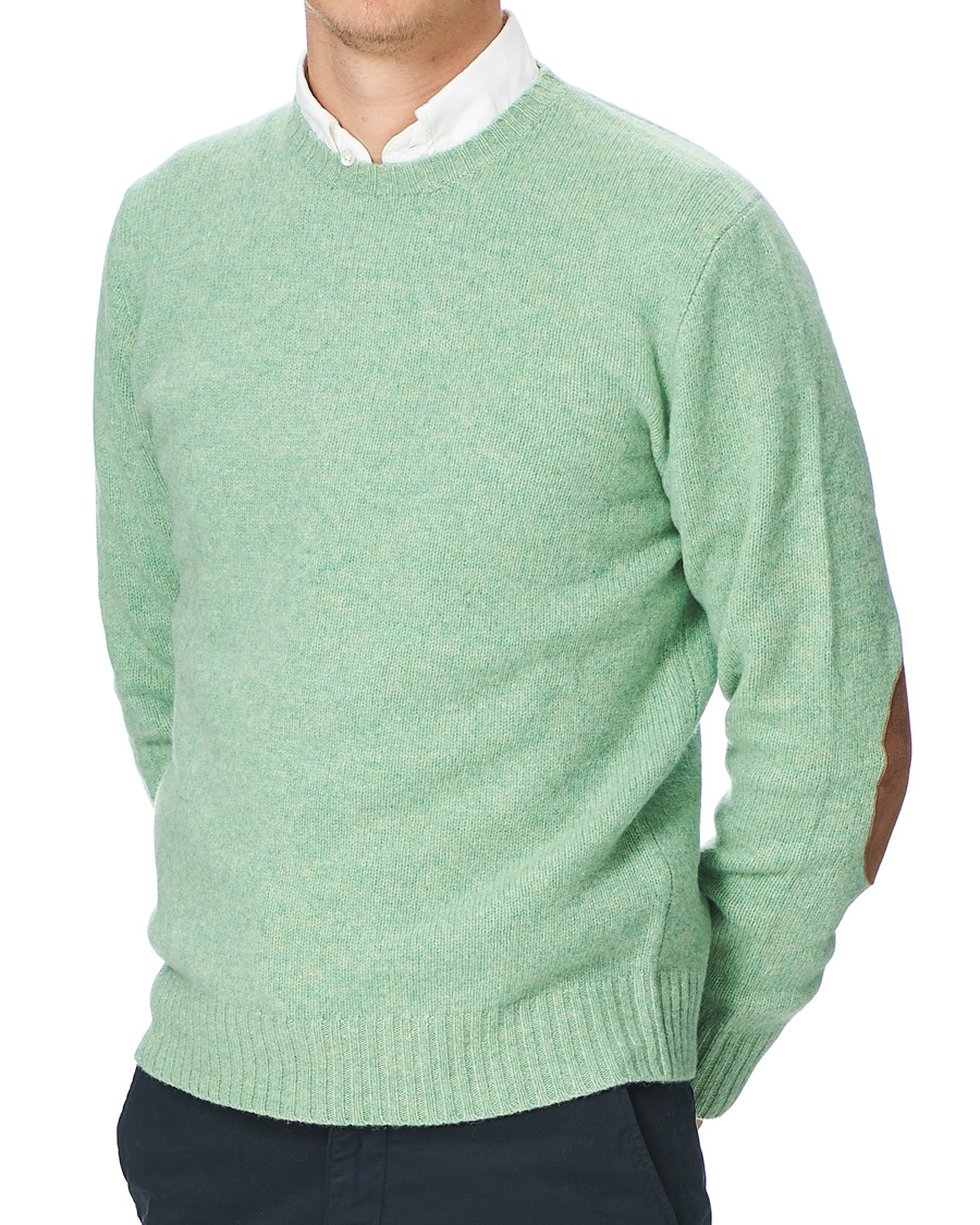 Men | Sweaters & Knitwear | Polo Ralph Lauren | Wool/Cashmere Knitted Crew Neck Sweater Seafoam Green