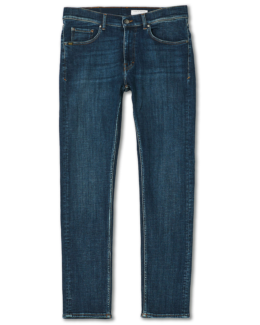 Men | Jeans | Tiger of Sweden | Leon Hawk Eye Superstretch Jeans Royal Blue