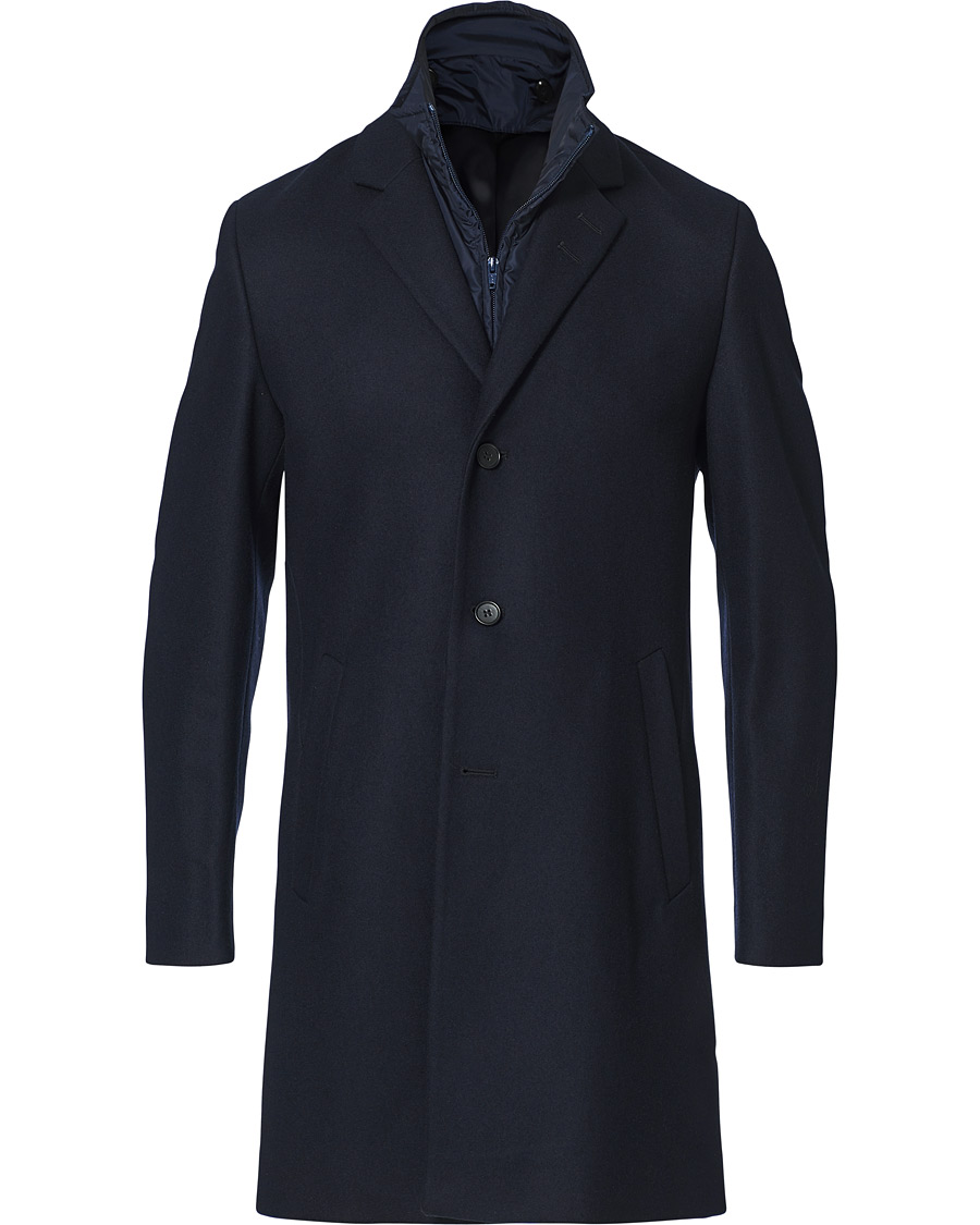 Men | Coats & Jackets | Tiger of Sweden | Netley Wool Coat Navy