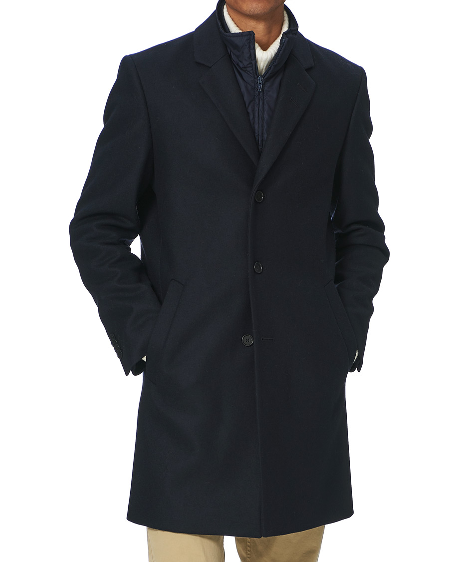 Men | Coats & Jackets | Tiger of Sweden | Netley Wool Coat Navy