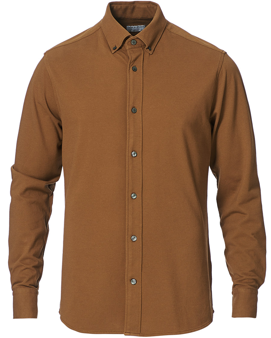 Men | Shirts | Tiger of Sweden | Fenald Piquet Shirt Toasted Coconut