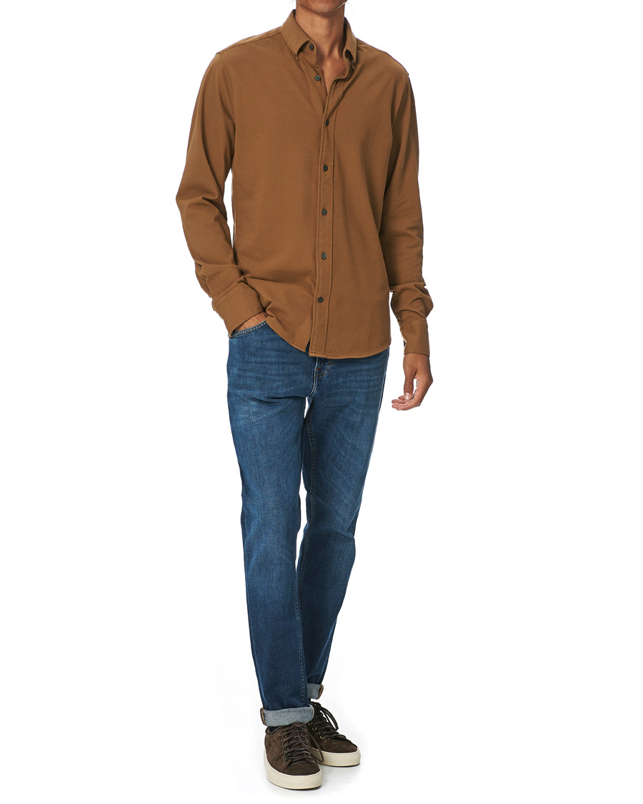 Men | Shirts | Tiger of Sweden | Fenald Piquet Shirt Toasted Coconut