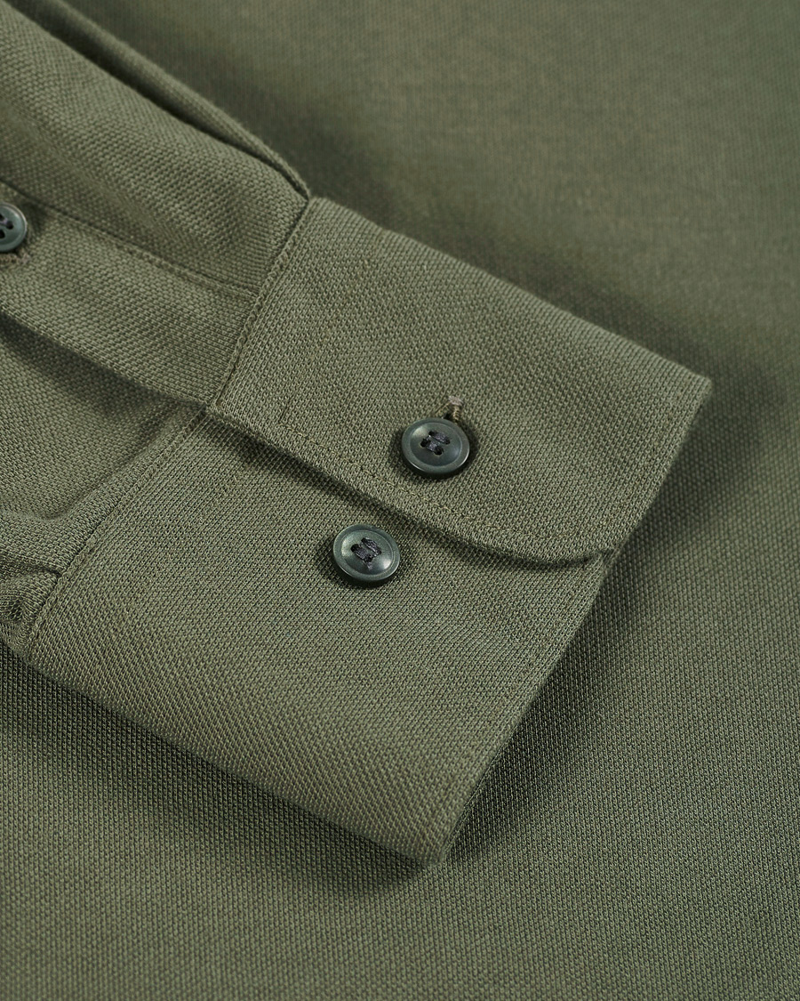Men | Shirts | Tiger of Sweden | Fenald Piquet Shirt City Green