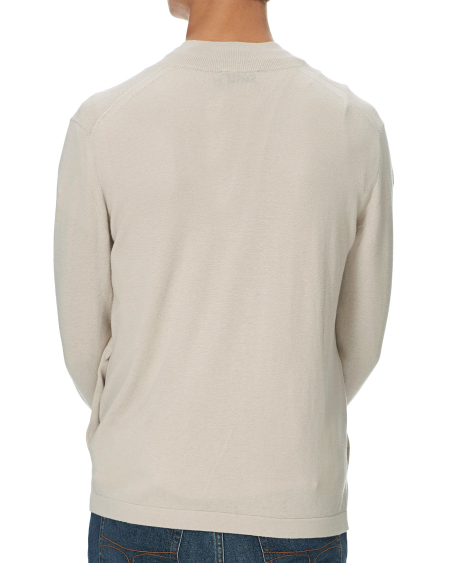 Men | Sweaters & Knitwear | Tiger of Sweden | Kylen Cotton/Merino Zip Moonbeam