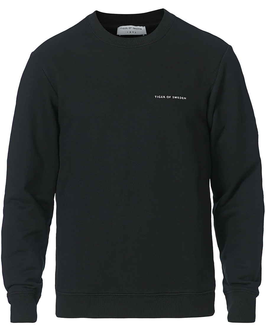 Men | Sweaters & Knitwear | Tiger of Sweden | Emerson Cotton Sweatshirt Black