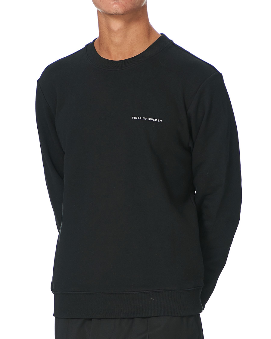 Men | Sweaters & Knitwear | Tiger of Sweden | Emerson Cotton Sweatshirt Black