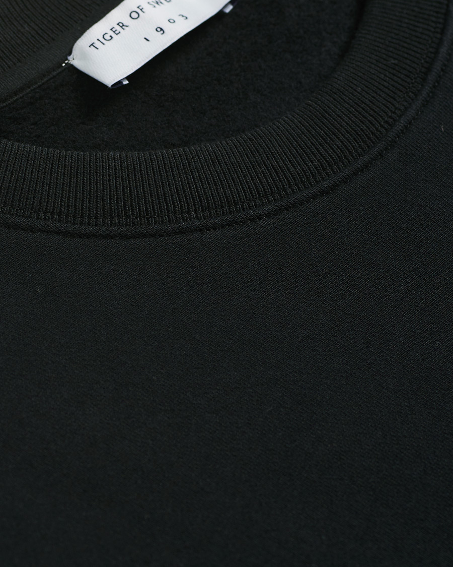 Men | Sweaters & Knitwear | Tiger of Sweden | Emerson Cotton Sweatshirt Black