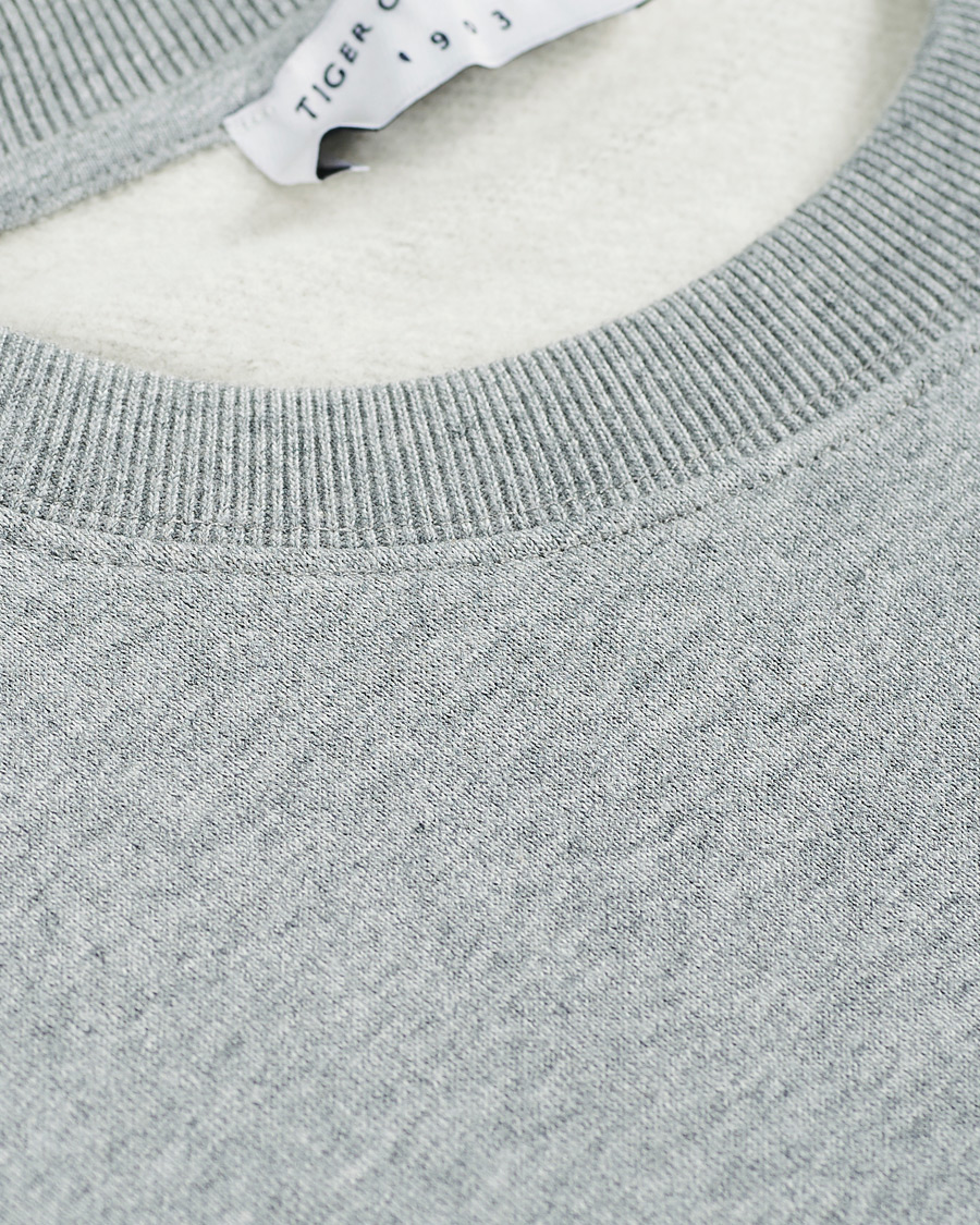 Men | Sweaters & Knitwear | Tiger of Sweden | Emerson Cotton Sweatshirt Mid Grey Mel