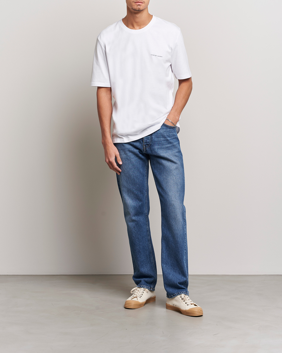 Men | T-Shirts | Tiger of Sweden | Pro Cotton Logo Tee Bright White