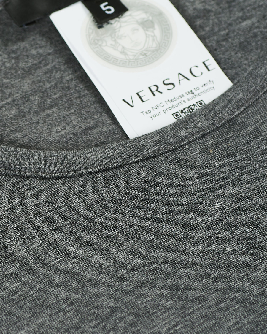 Men | T-Shirts | Versace | Medusa Tee Grey Melange