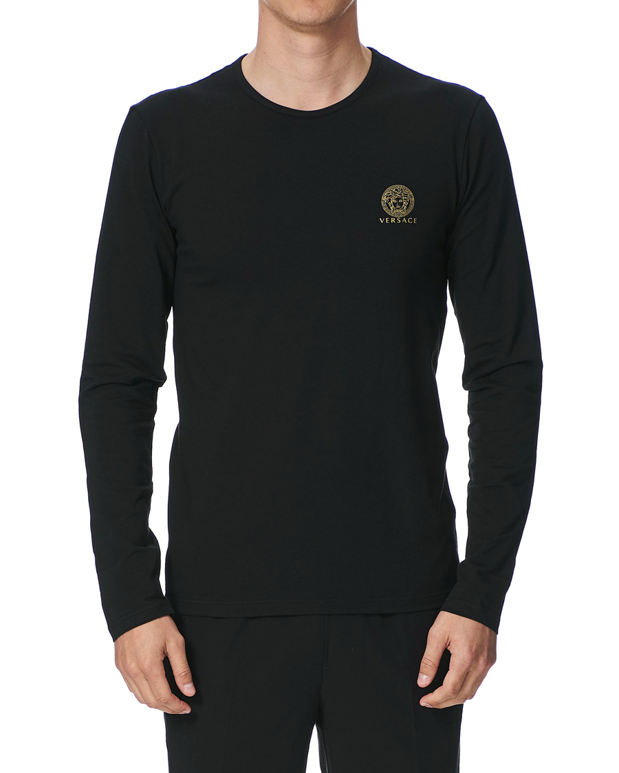 Men | T-Shirts | Versace | Medusa Long Sleeve Tee Black