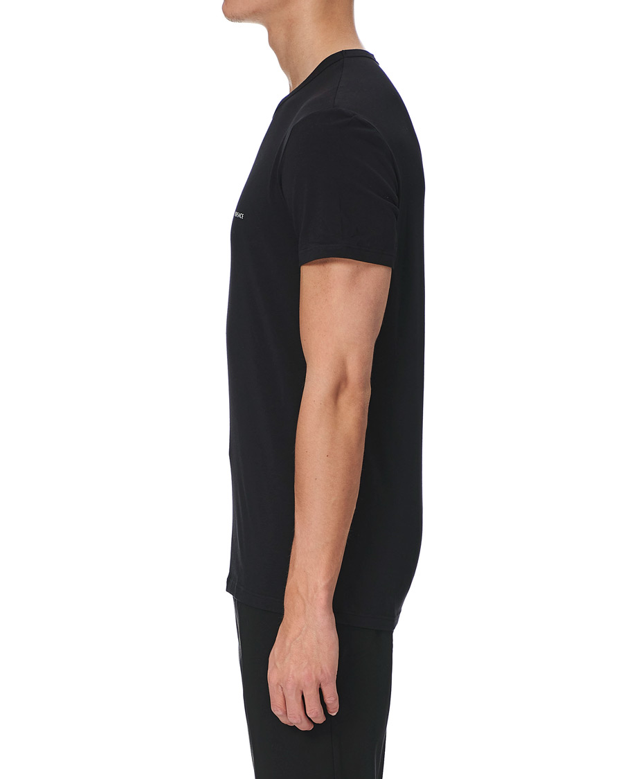 Men | T-Shirts | Versace | Logo Tee Black