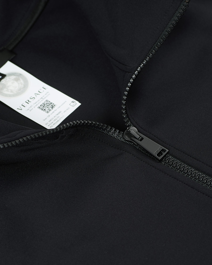 Men | Sweaters & Knitwear | Versace | Monogram Zip Sweater Black
