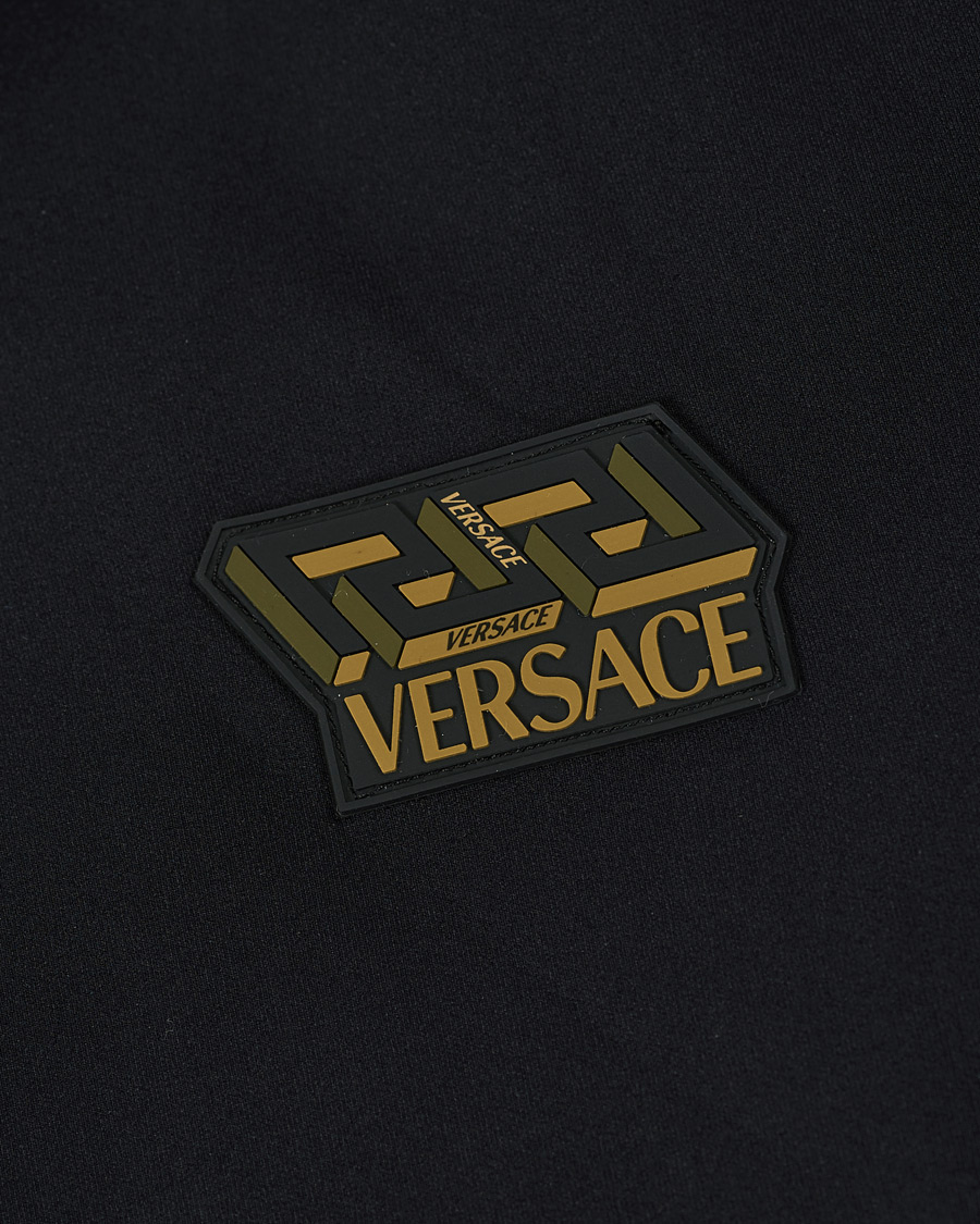 Men | Sweaters & Knitwear | Versace | Monogram Zip Sweater Black