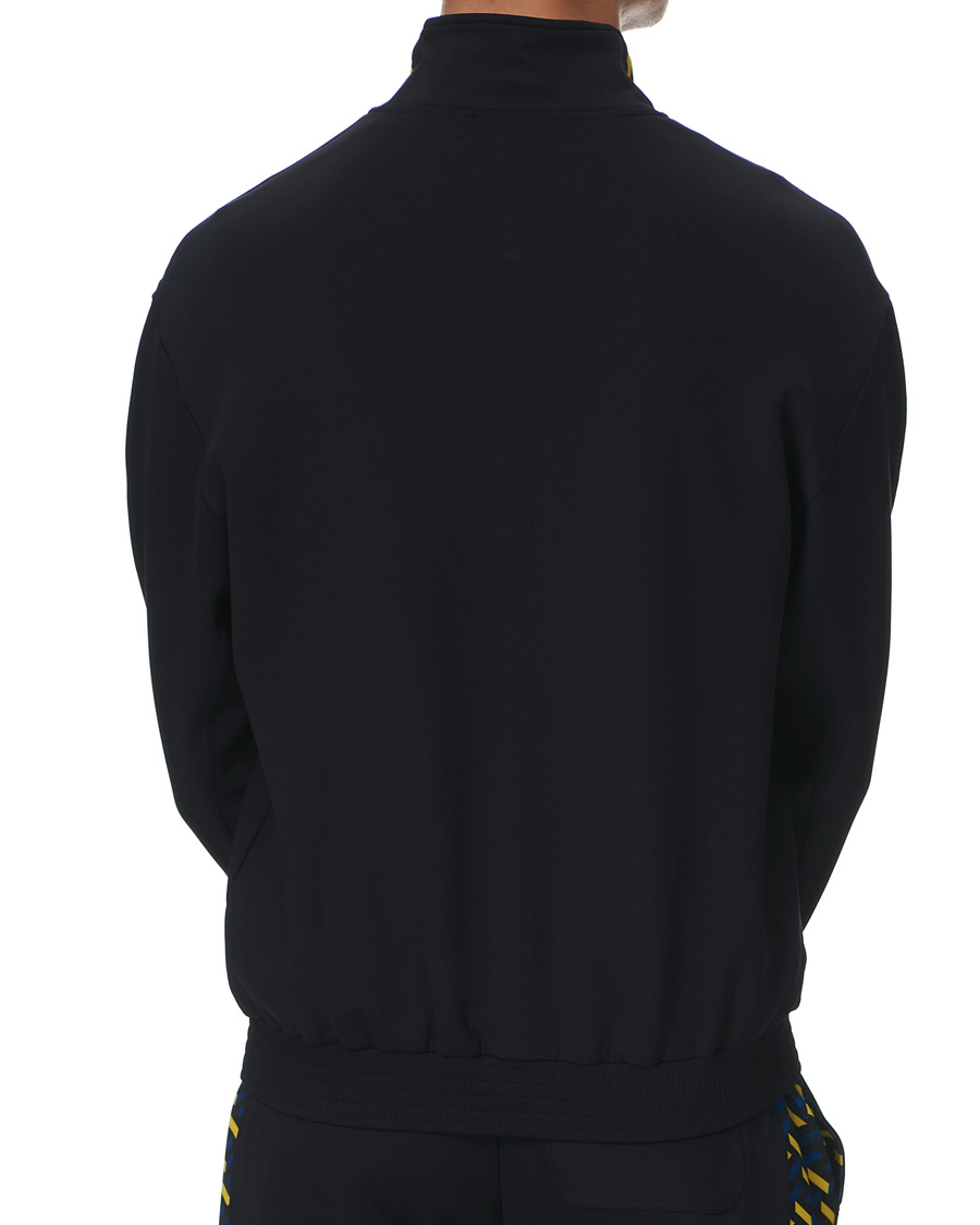 Men | Sweaters & Knitwear | Versace | Monogram Zip Sweater Navy