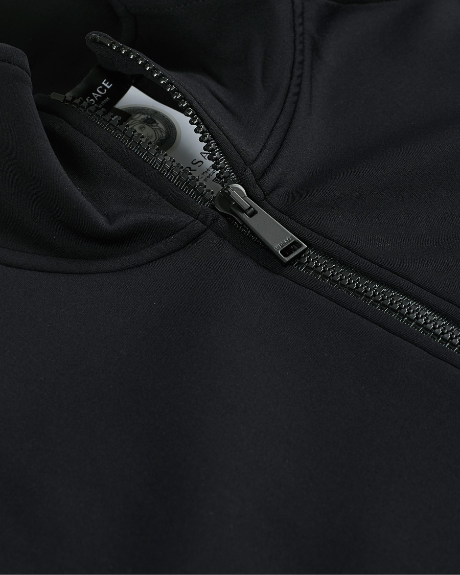 Men | Sweaters & Knitwear | Versace | Monogram Zip Sweater Navy