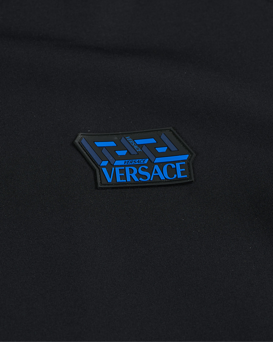 Men | Sweaters & Knitwear | Versace | Monogram Zip Sweater Navy