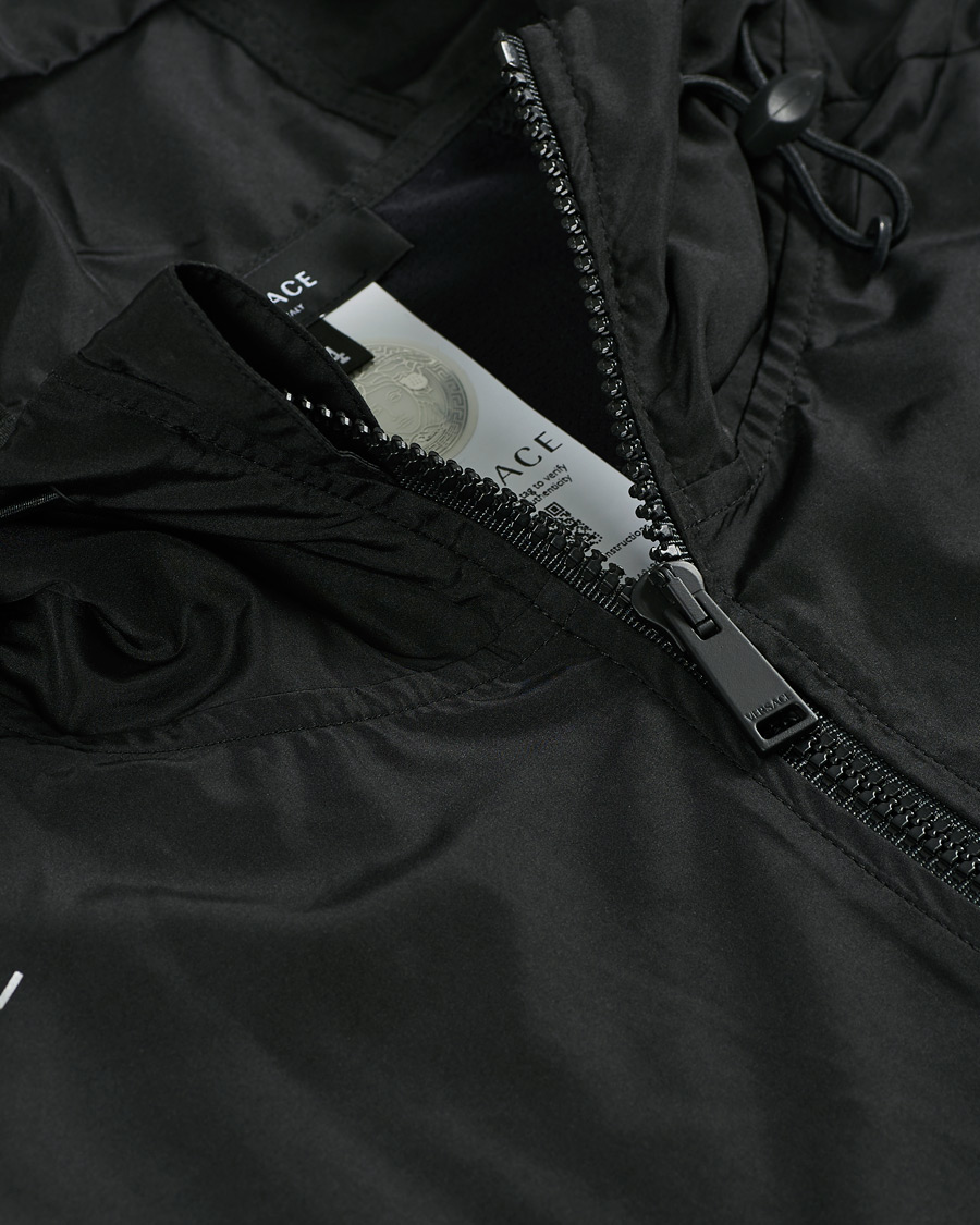 Men | Coats & Jackets | Versace | Monogram Hooded Jacket Black