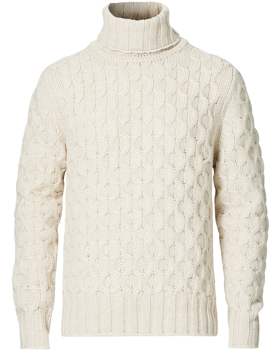 Men | Sweaters & Knitwear | Morris Heritage | Heritage Vincenzo Rollneck White