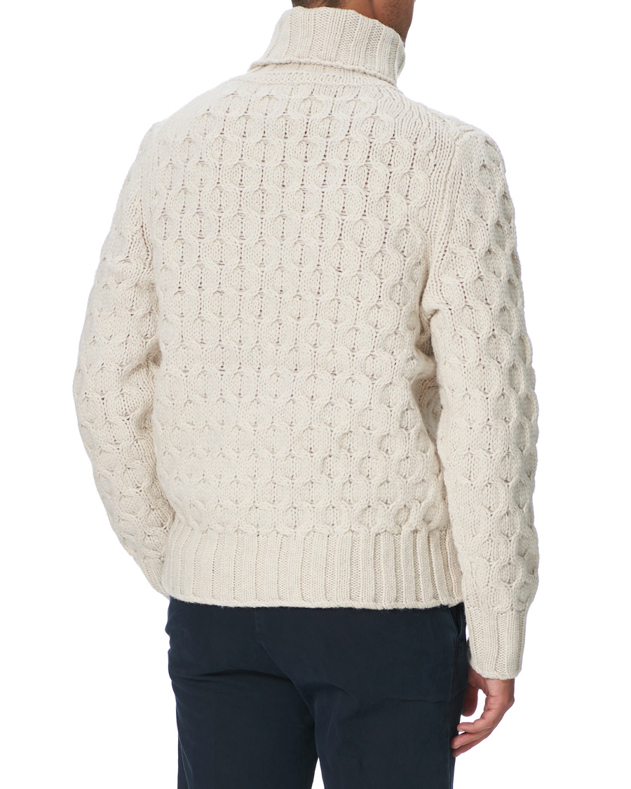 Men | Sweaters & Knitwear | Morris Heritage | Heritage Vincenzo Rollneck White