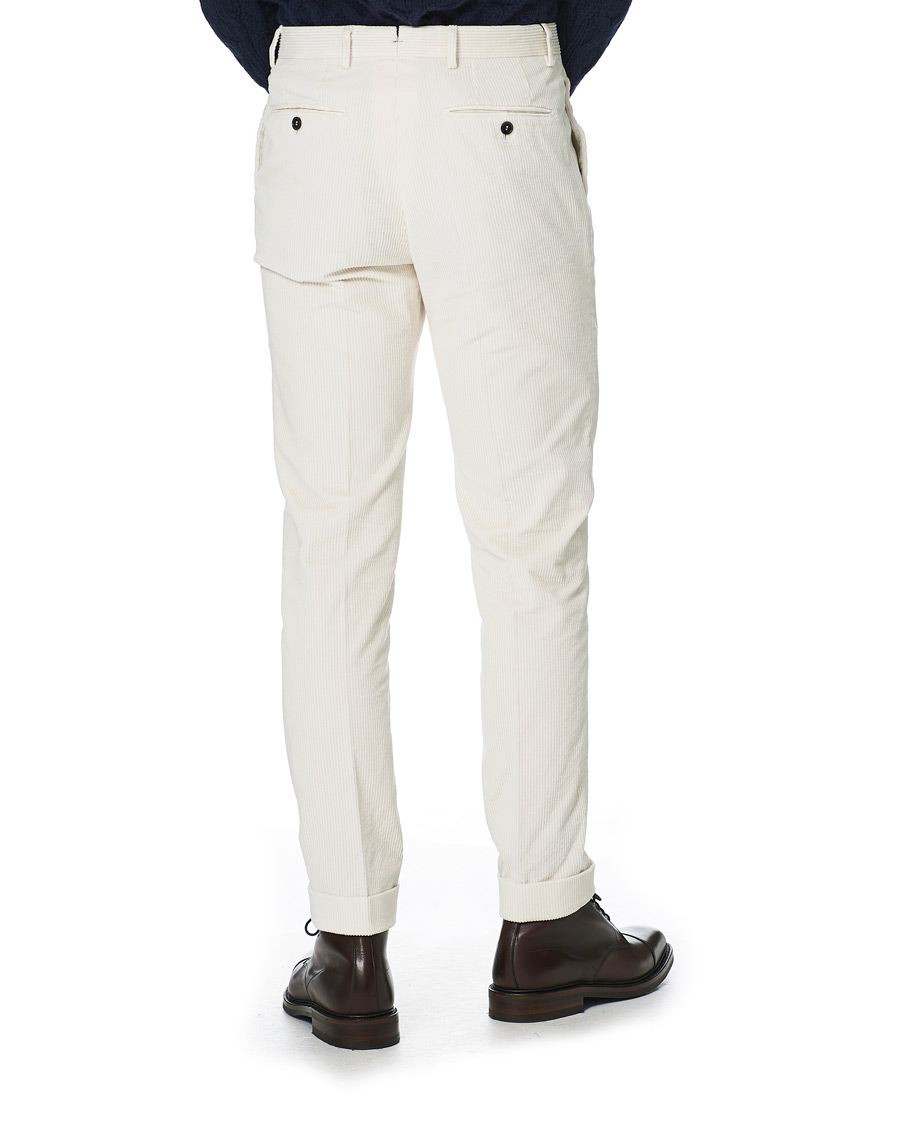Men | Trousers | Morris Heritage | Jack Corduroy Trousers Off White
