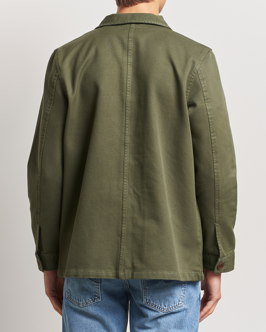 Men | Shirts | Nudie Jeans | Barney Worker Overshirt Olive