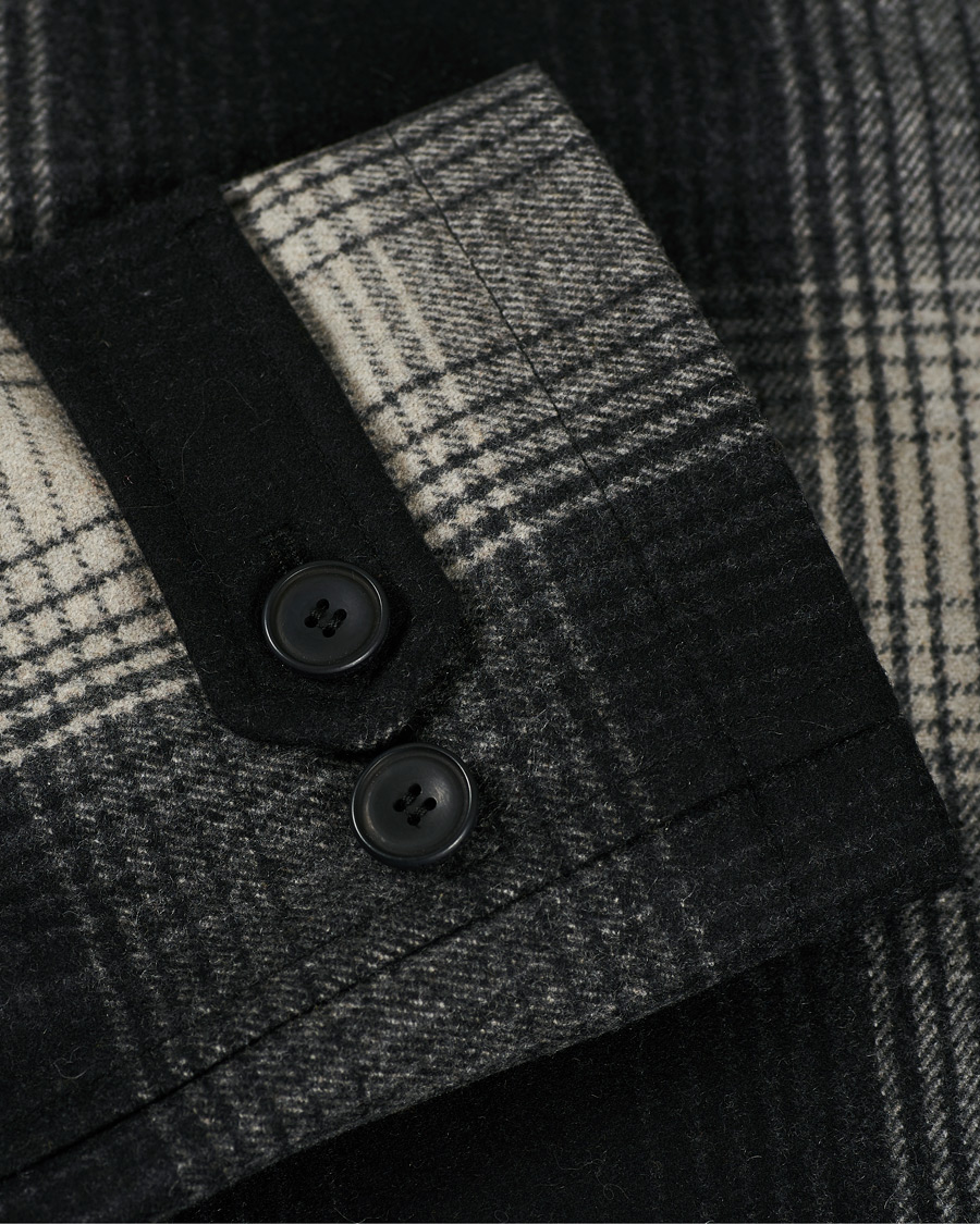 Men | Coats & Jackets | Nudie Jeans | Mangan Shadow Check Lumber Jacket Black/Grey