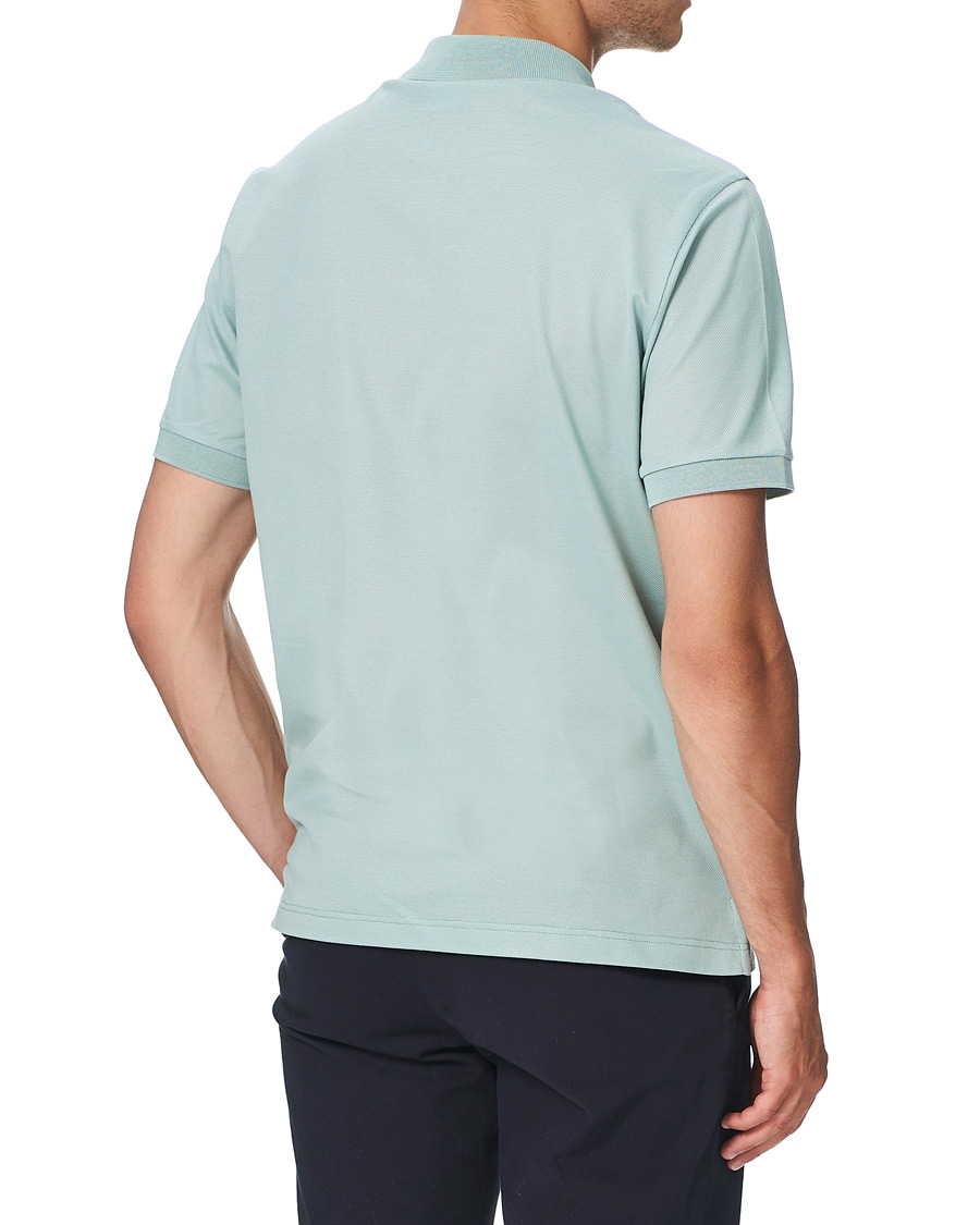 Men | Polo Shirts | Brioni | Contrast Placket Polo Piquet Aqua