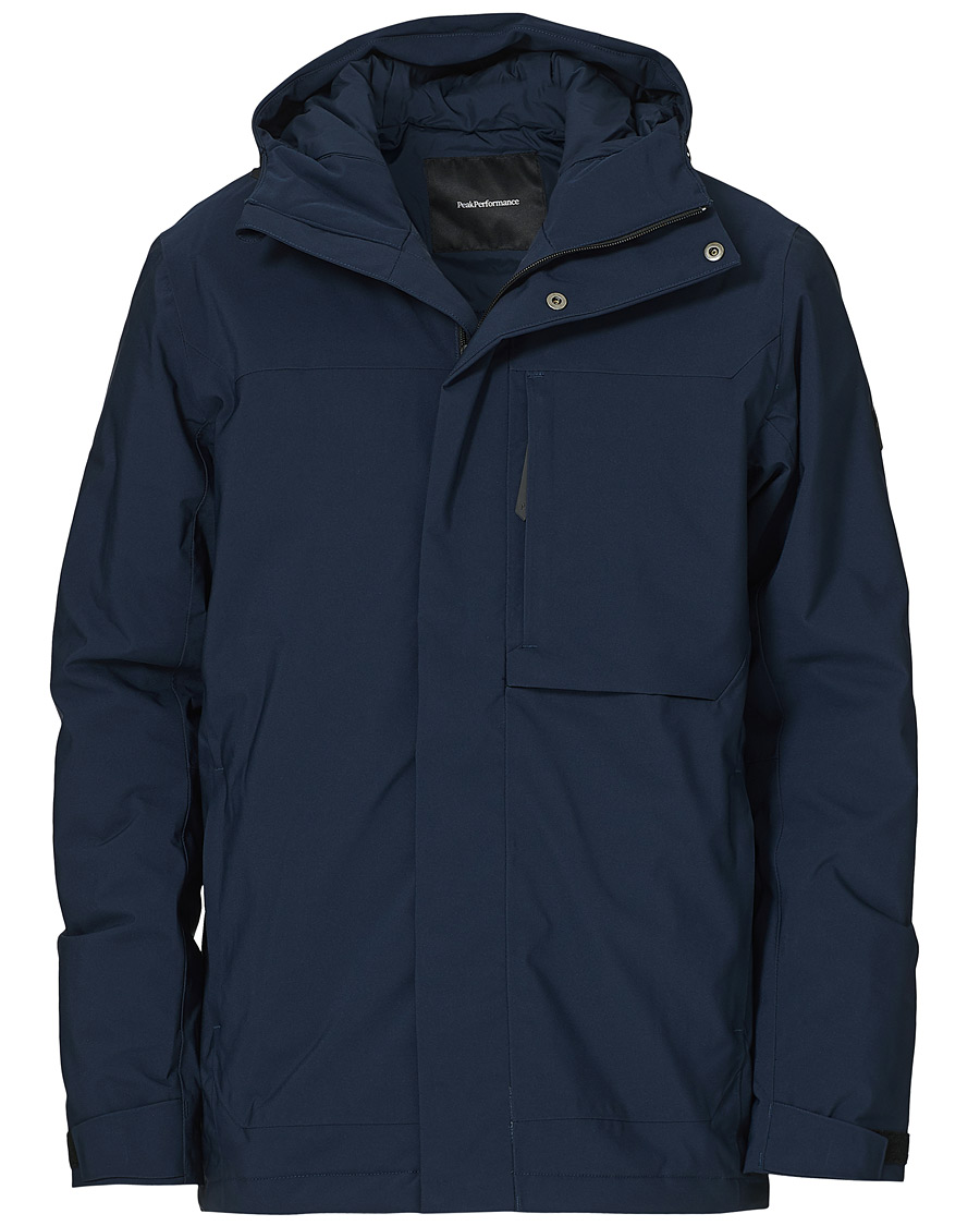Men | Coats & Jackets | Peak Performance | Unified Hooded Jacket Blue Shadow