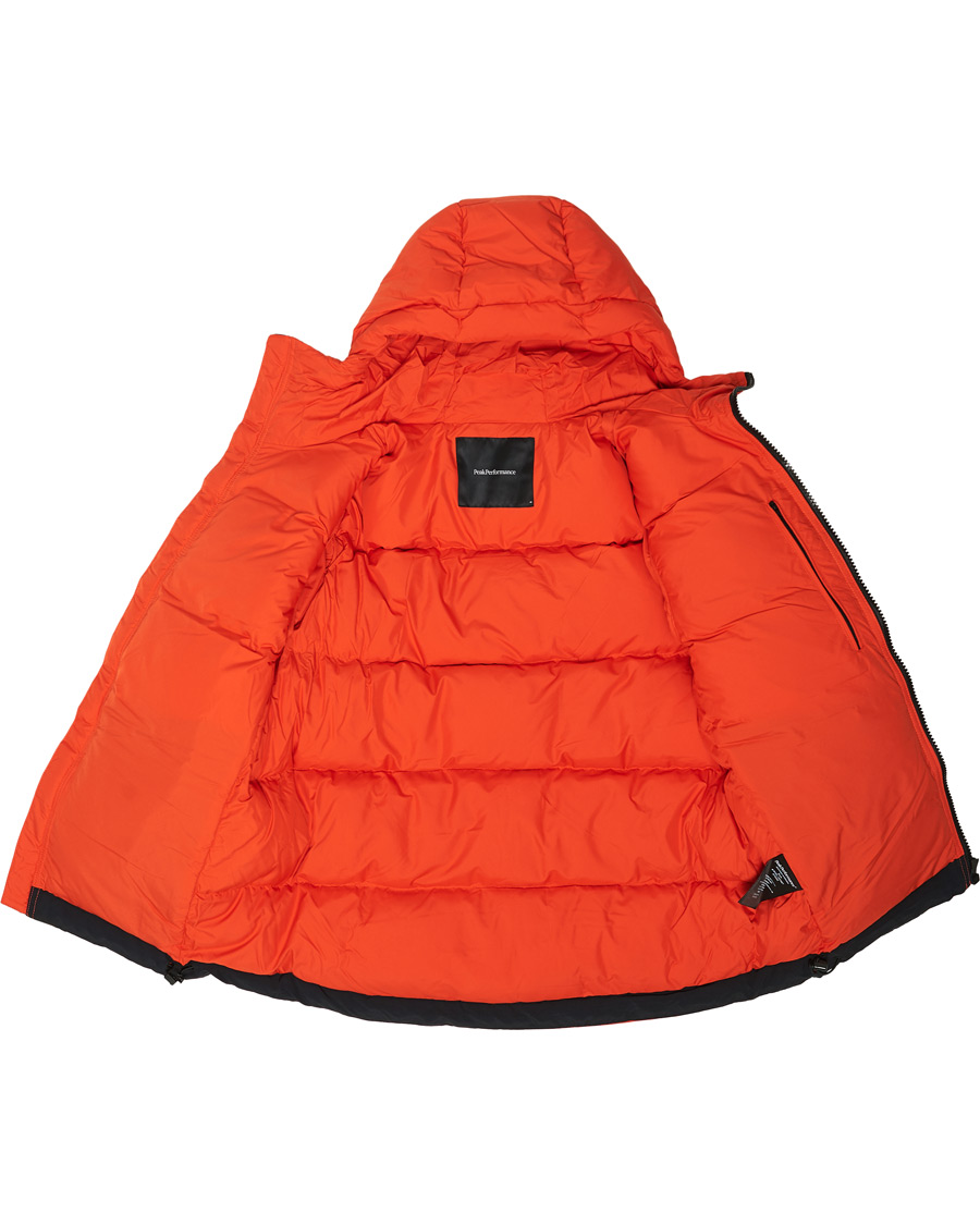 Men | Coats & Jackets | Peak Performance | Rivel Down Hooded Jacket Orange