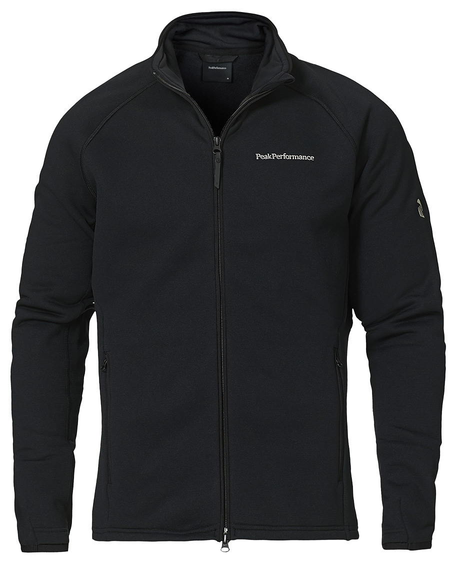 Men | Sweaters & Knitwear | Peak Performance | Chill Full Zip Jacket Black
