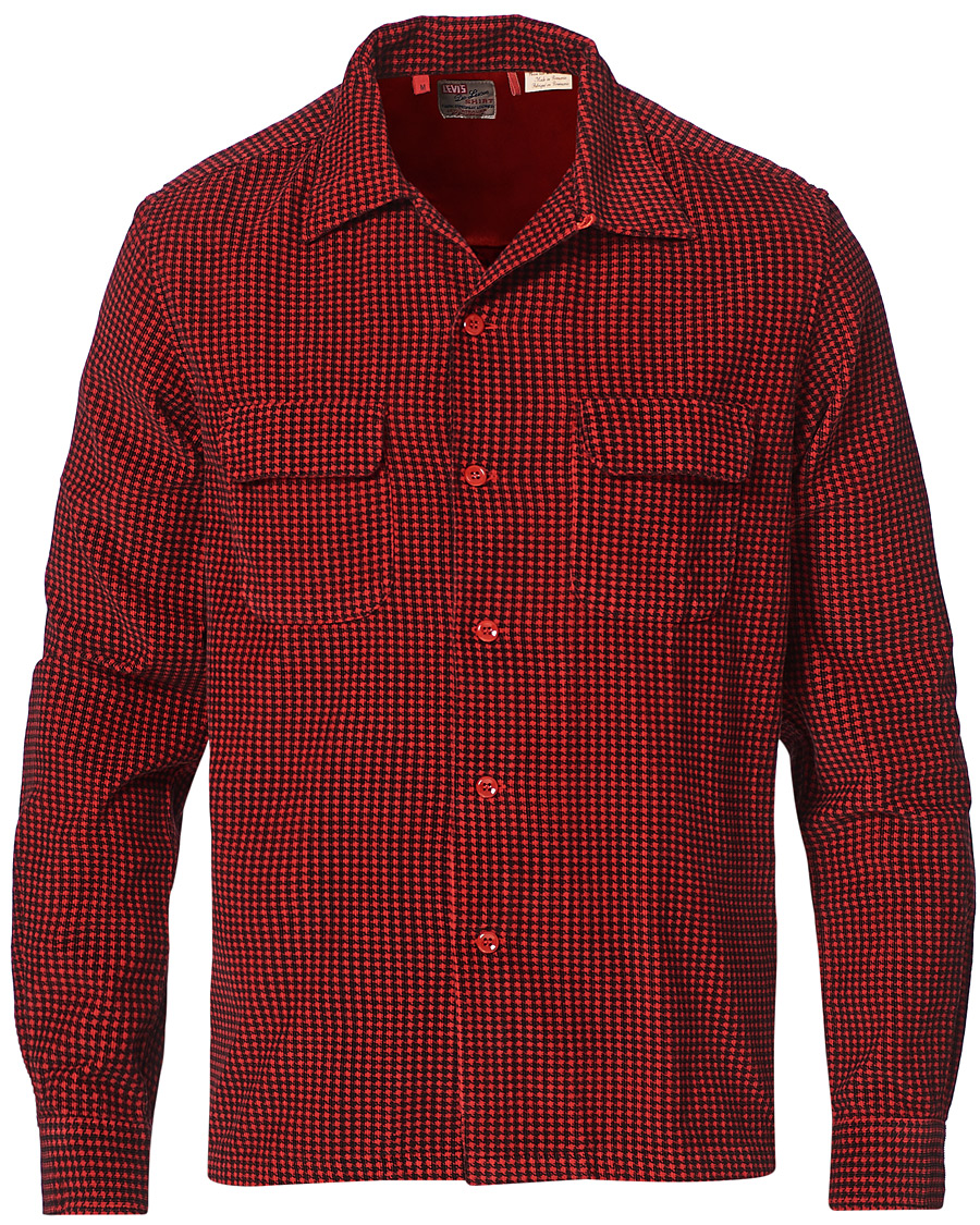 Men | Shirts | Levi's Vintage Clothing | Deluxe Check Shirt Dogtooth Red