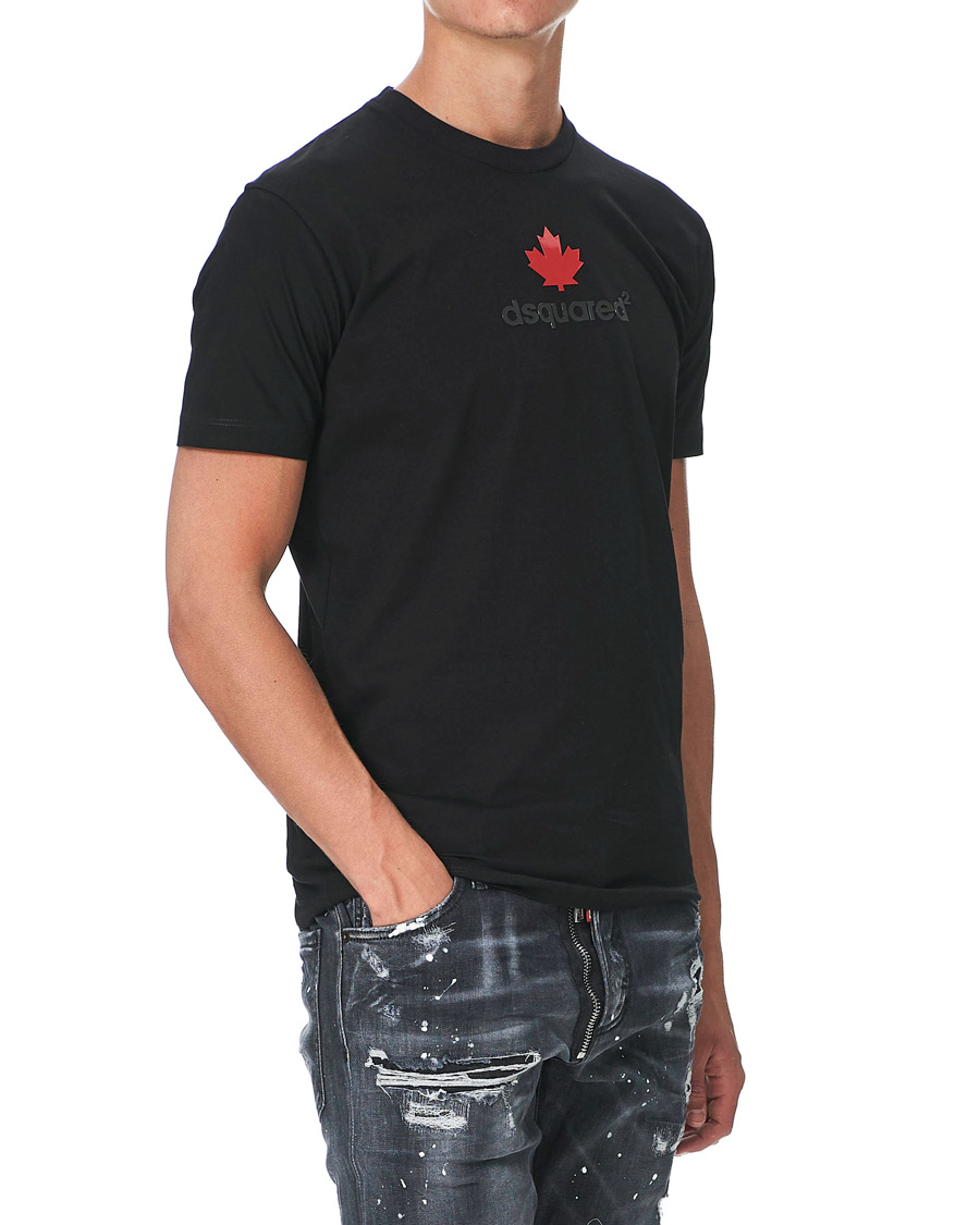 Men | T-Shirts | Dsquared2 | Mini D2 Leaf Tee Black