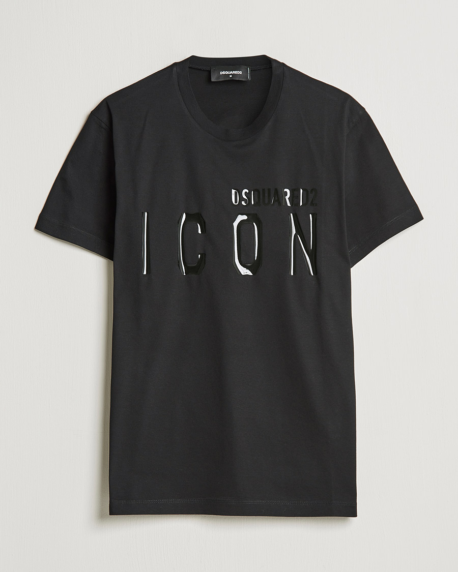 Men | T-Shirts | Dsquared2 | Icon Tonal Logo Tee Black