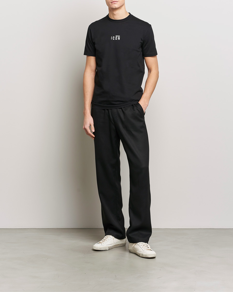 Men | T-Shirts | Dsquared2 | Icon Small Logo Crew Neck T-Shirt Black