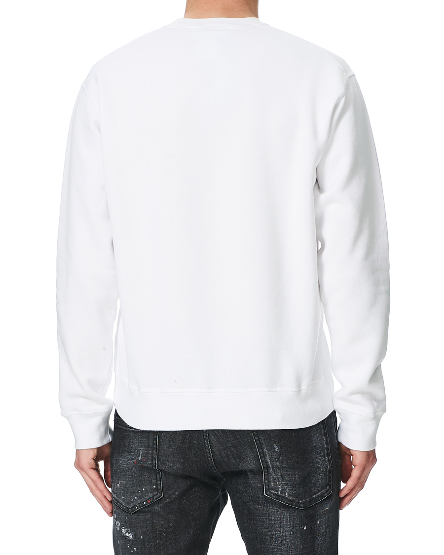 Men | Sweaters & Knitwear | Dsquared2 | Icon Logo Sweatshirt White