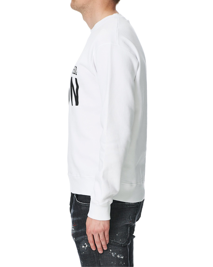 Men | Sweaters & Knitwear | Dsquared2 | Icon Logo Sweatshirt White