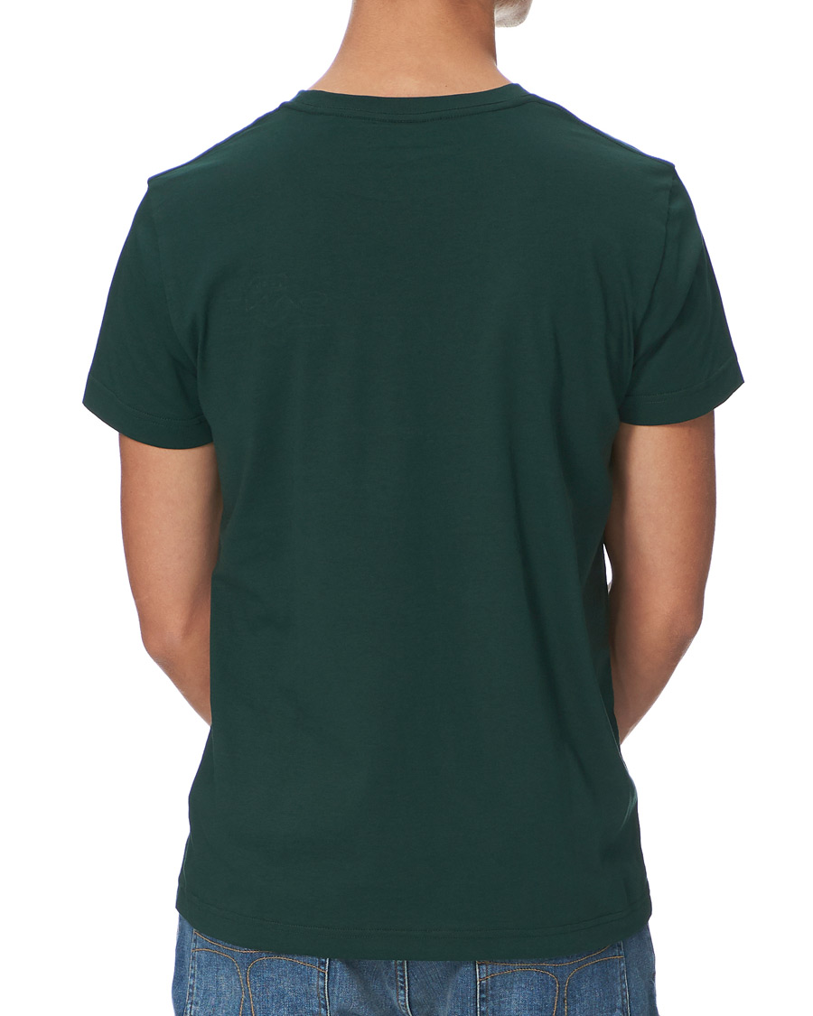 Men | T-Shirts | GANT | Archive Shield Logo Crew Neck Tee Tartan Green
