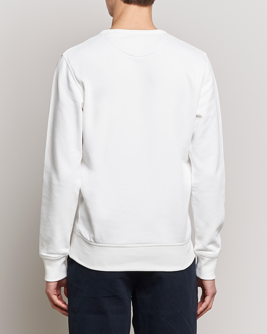 Men | Sweaters & Knitwear | GANT | Archive Shield Crew Neck Sweatershirt Eggshell