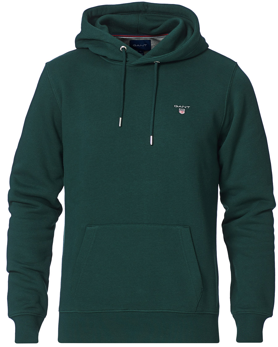 Men | Sweaters & Knitwear | GANT | Original Hoodie Tartan Green