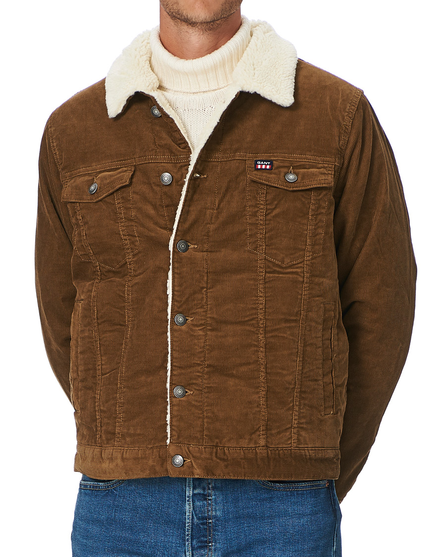 Men | Coats & Jackets | GANT | The Corduroy Jacket Butternut