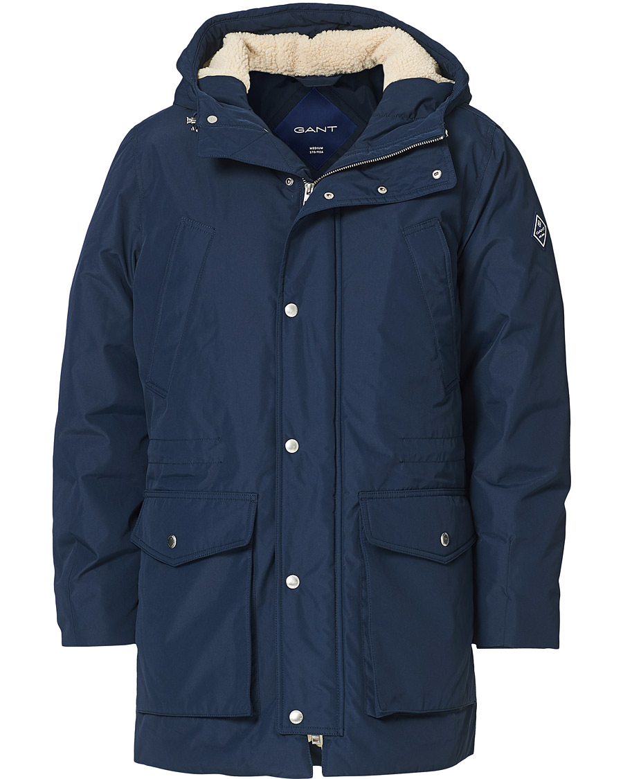 Men | Coats & Jackets | GANT | The Everyday Parka Marine