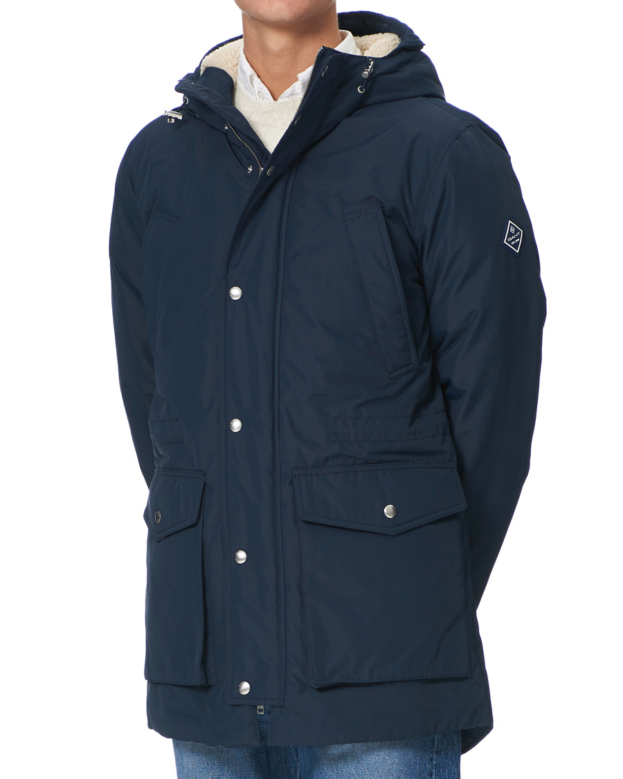 Men | Coats & Jackets | GANT | The Everyday Parka Marine