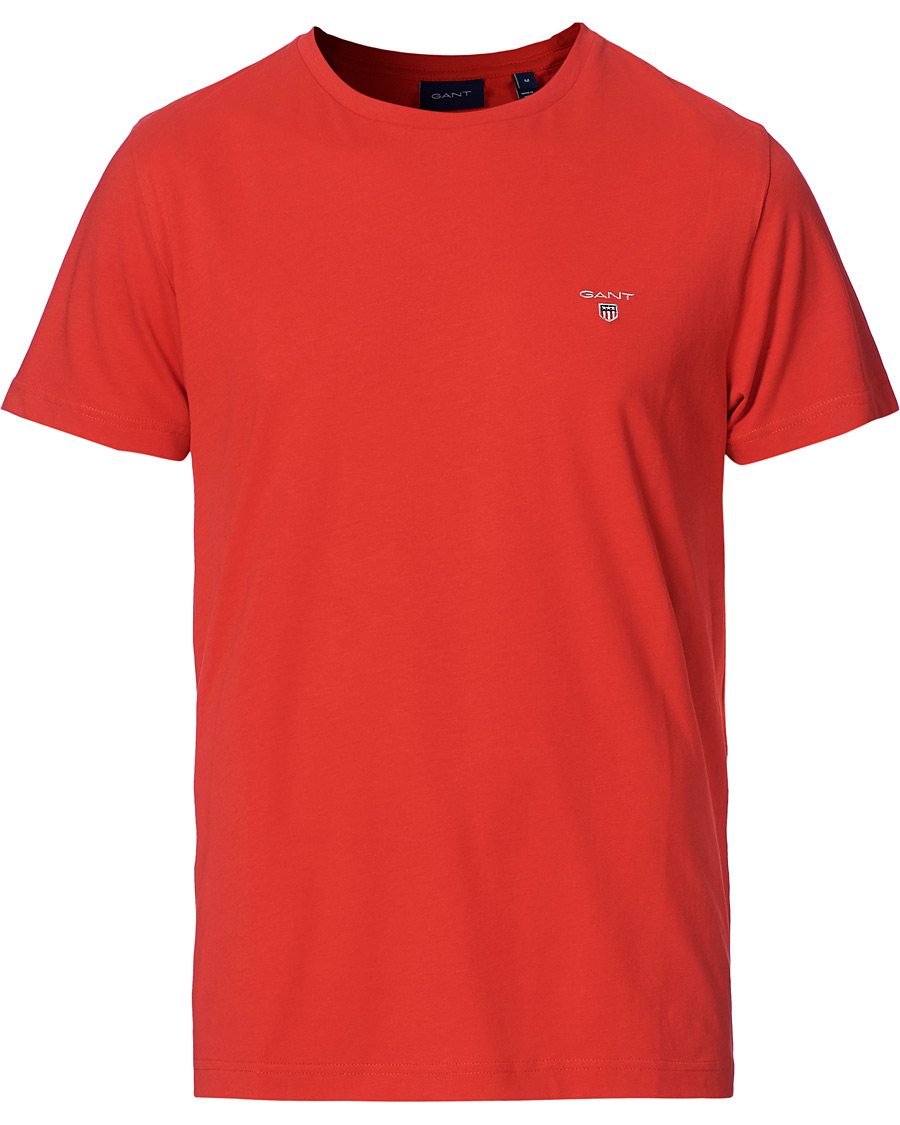 Men | T-Shirts | GANT | The Original Tee Bright Red