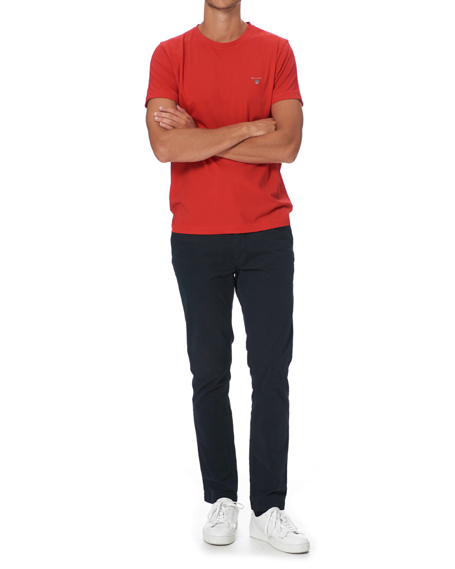 Men | T-Shirts | GANT | The Original Tee Bright Red