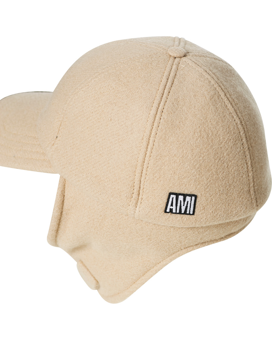 Men | AMI Ear Flap Cap Beige | AMI | Ear Flap Cap Beige