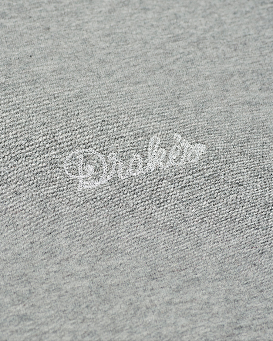 Men | Sweaters & Knitwear | Drake's | Sweatshirt Solid Grey Melange