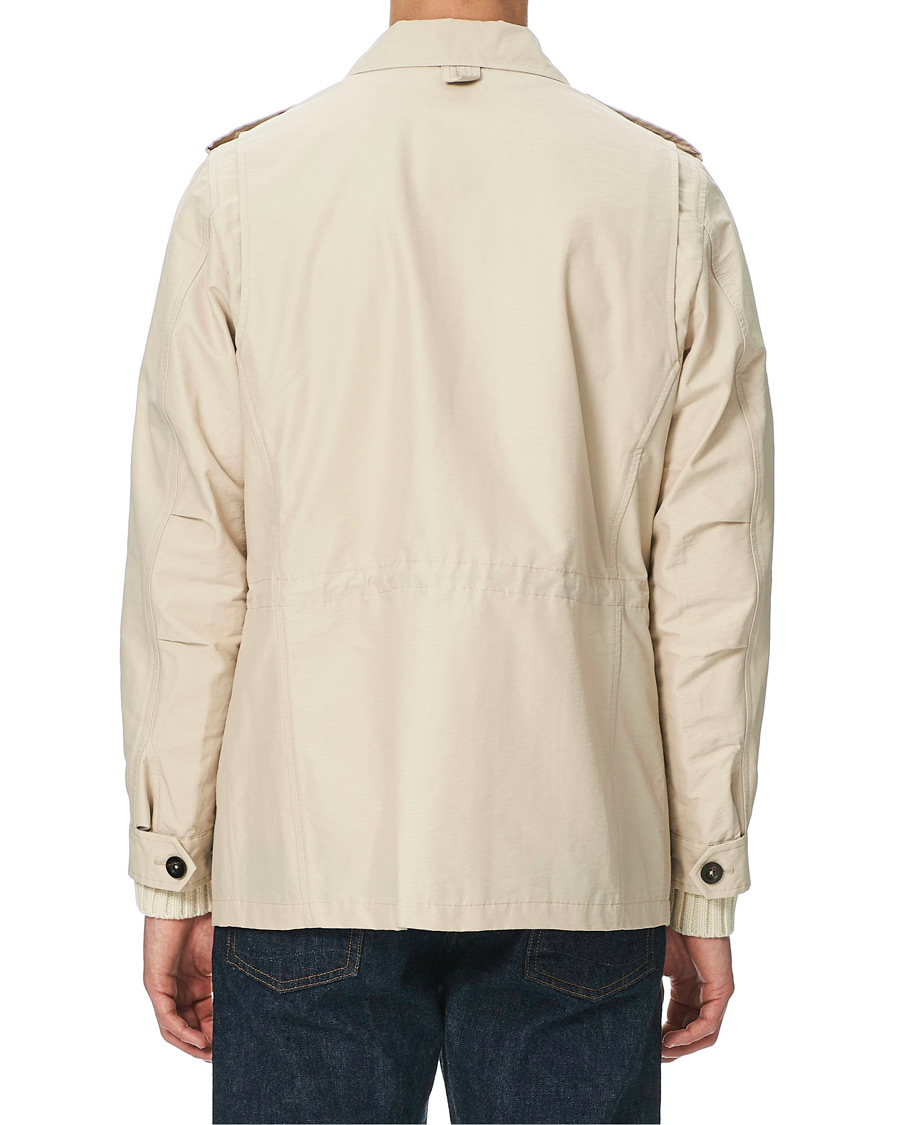 Men | Coats & Jackets | Drake's | Cotton/Nylon Sport Jacket Ecru